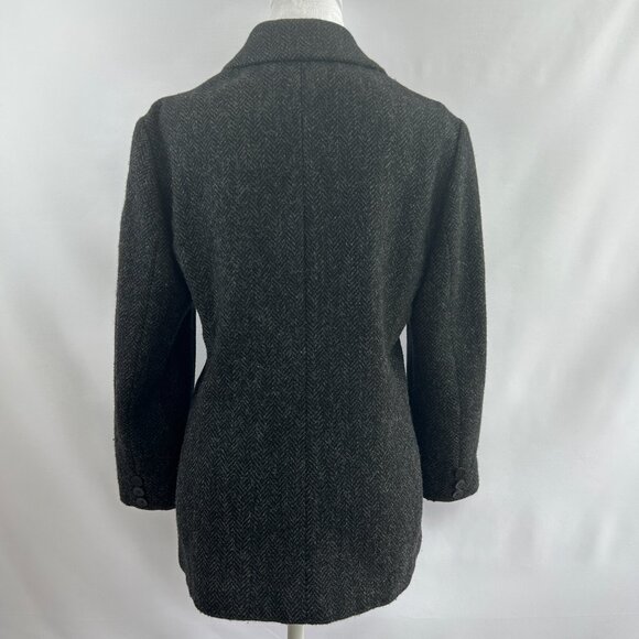 Lauren Ralph Lauren 100% Lambswool Charcoal Gray Blazer Women’s Size 6P petite - Picture 9 of 14
